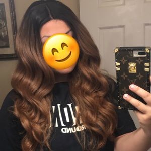 27/30 Brown ombré synthetic wig